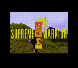 Заставка игры Supreme Warrior